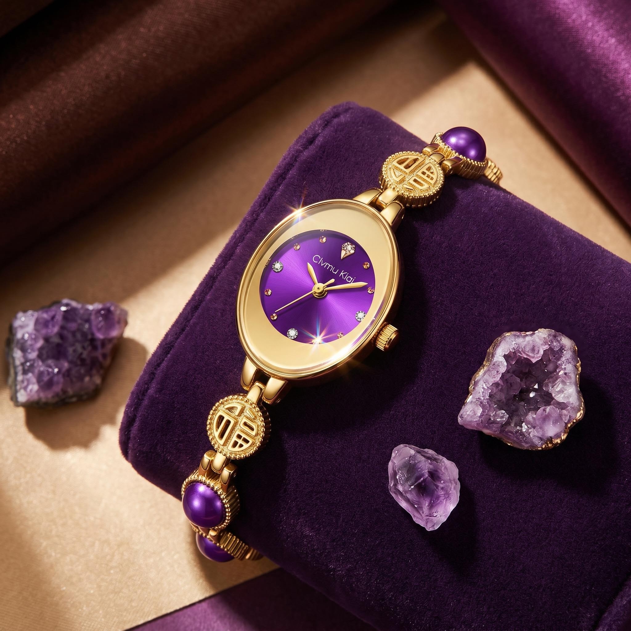 Luxury Watch Face - A lady's gold case quartz watch