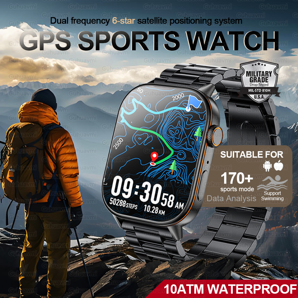 Gmt Dual Timezone Watch - 2025 New Outdoor Military GPS Smart