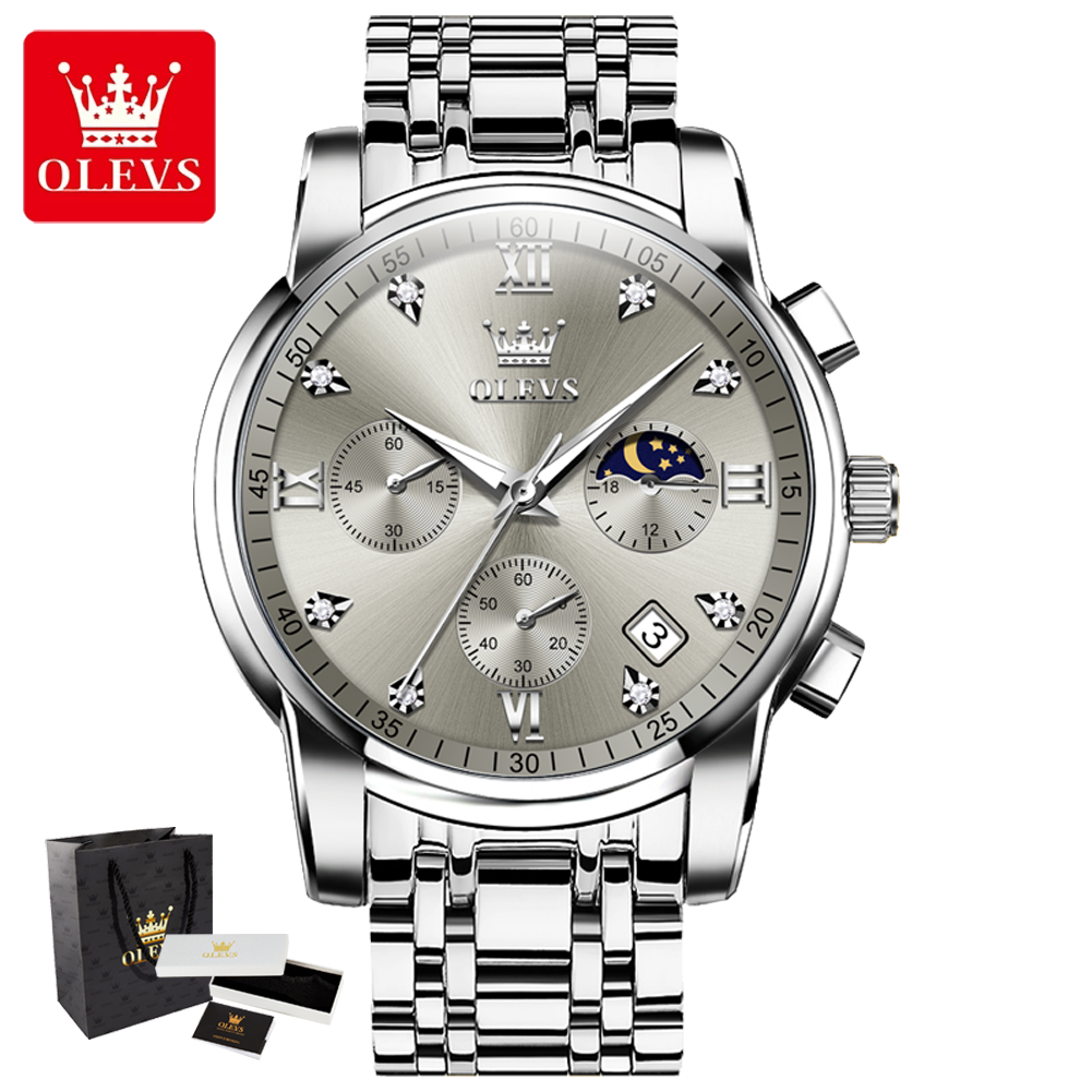 Luxury Watch For Men - OLEVS 2858 Quartz Watch for Men