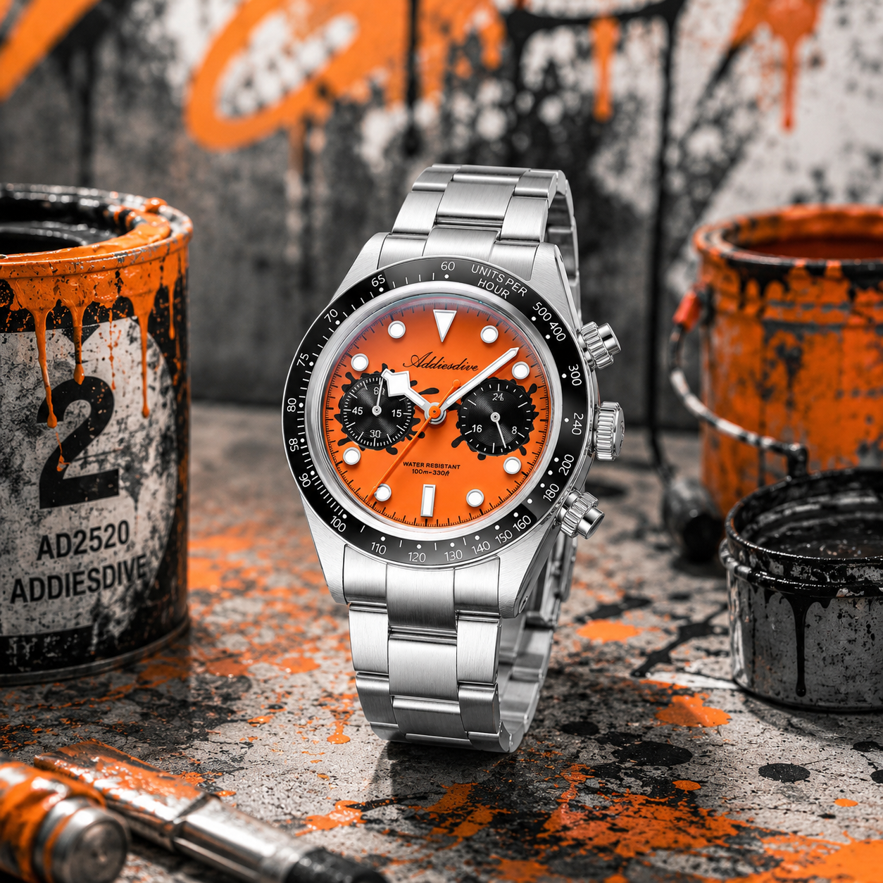 Zero Luxury Watch - ADDIESDIVE New Quartz Chronograph VK64 Movement