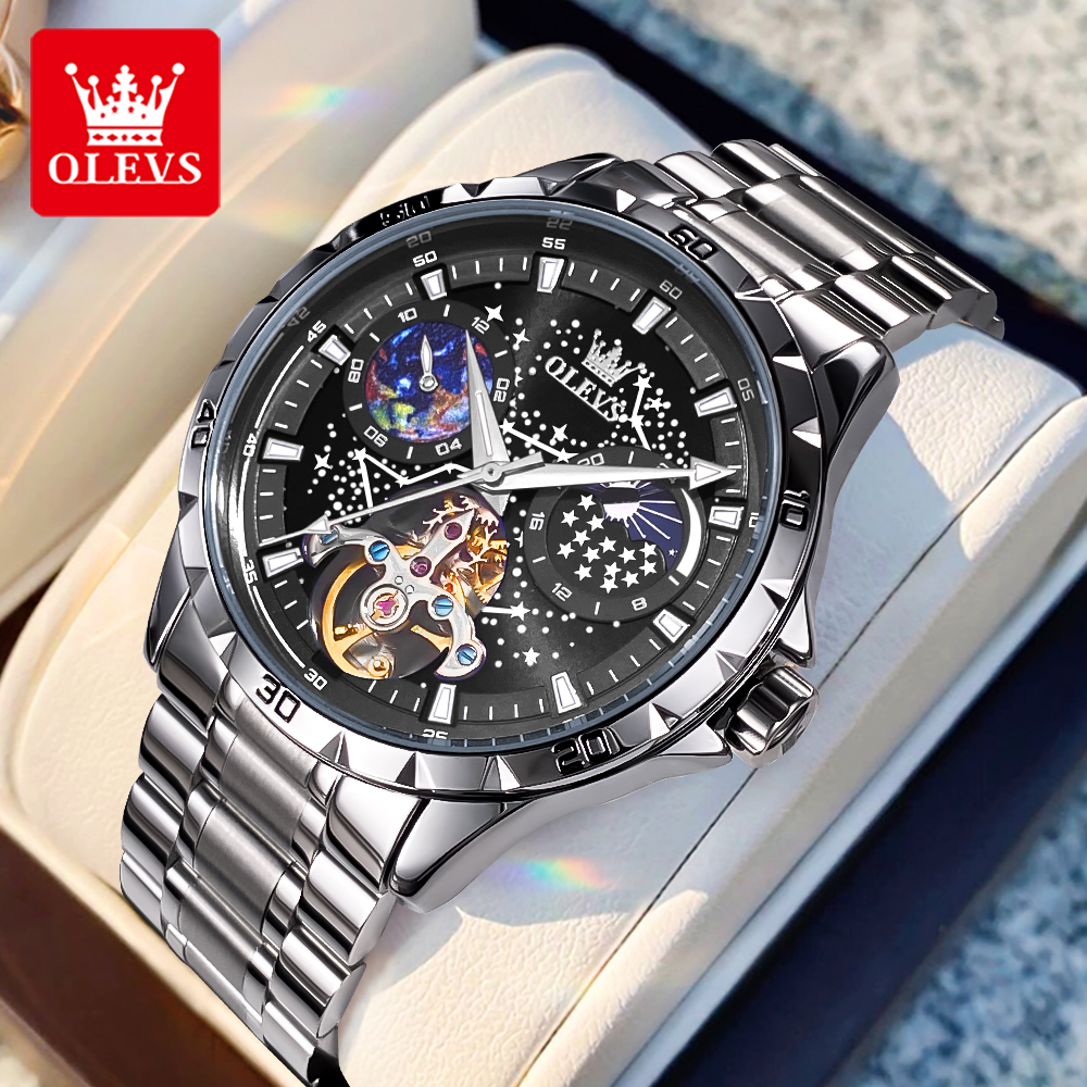 Luxury Watch Investment - OLEVS 6689 Luxury Brand Moon Phase