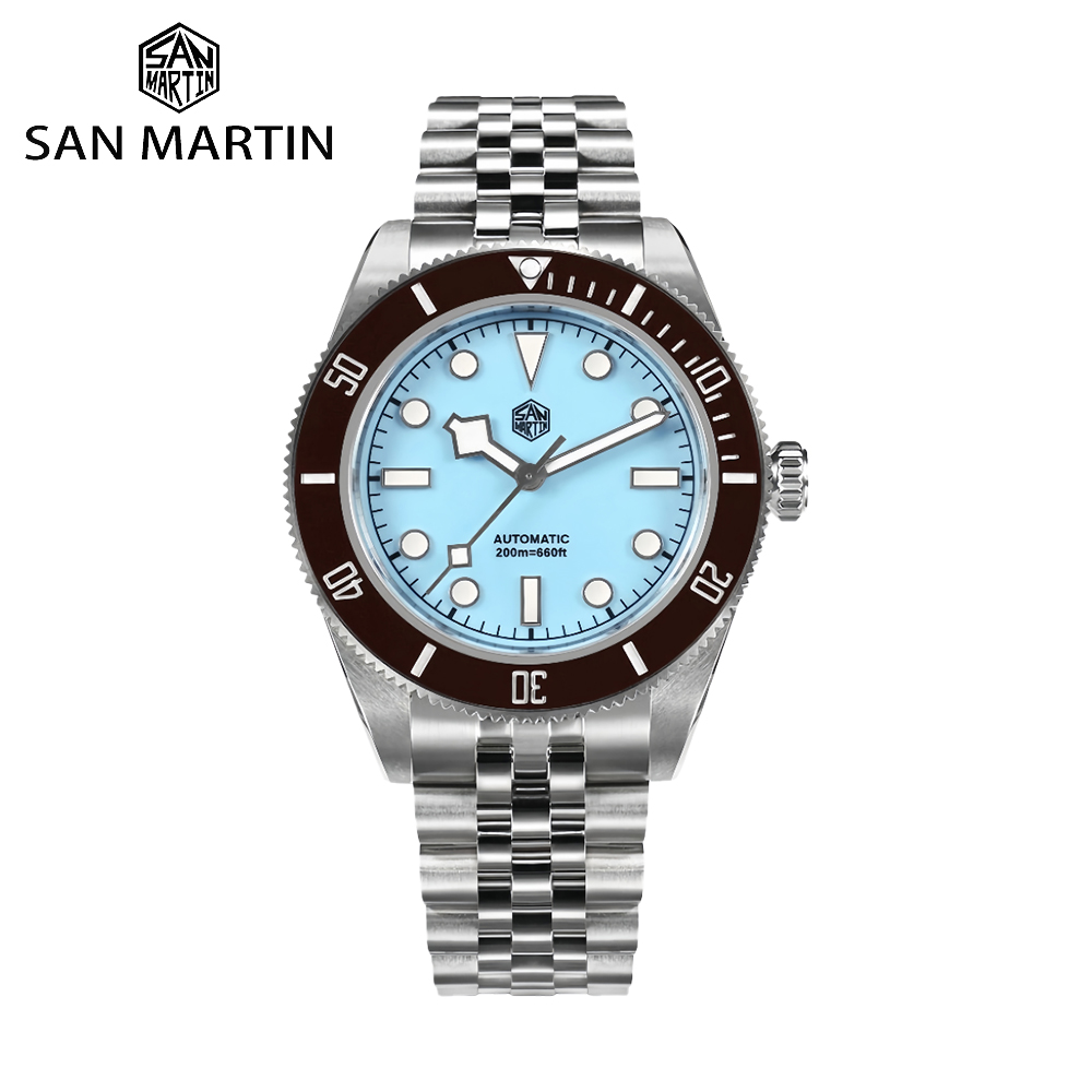 Cloisonne Enamel Dial - San Martin 40mm Diver Watch Enamel