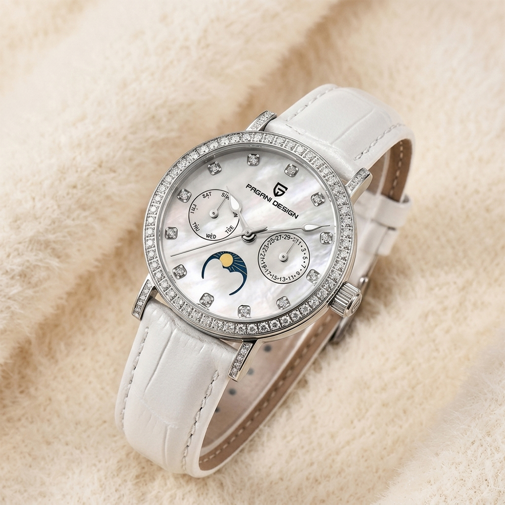 Luxury Watch - PAGANI DESIGN Women Quartz Watch Mop