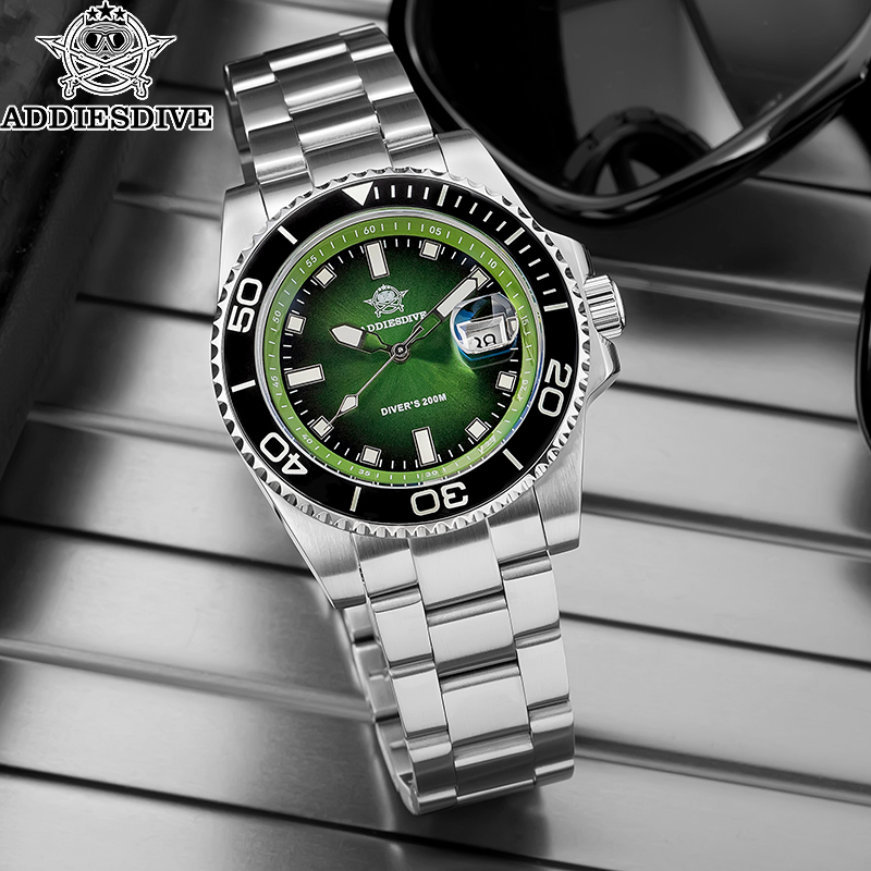Cloisonne Enamel Dial - ADDIESDIVE New Men's Dive Watch 200m