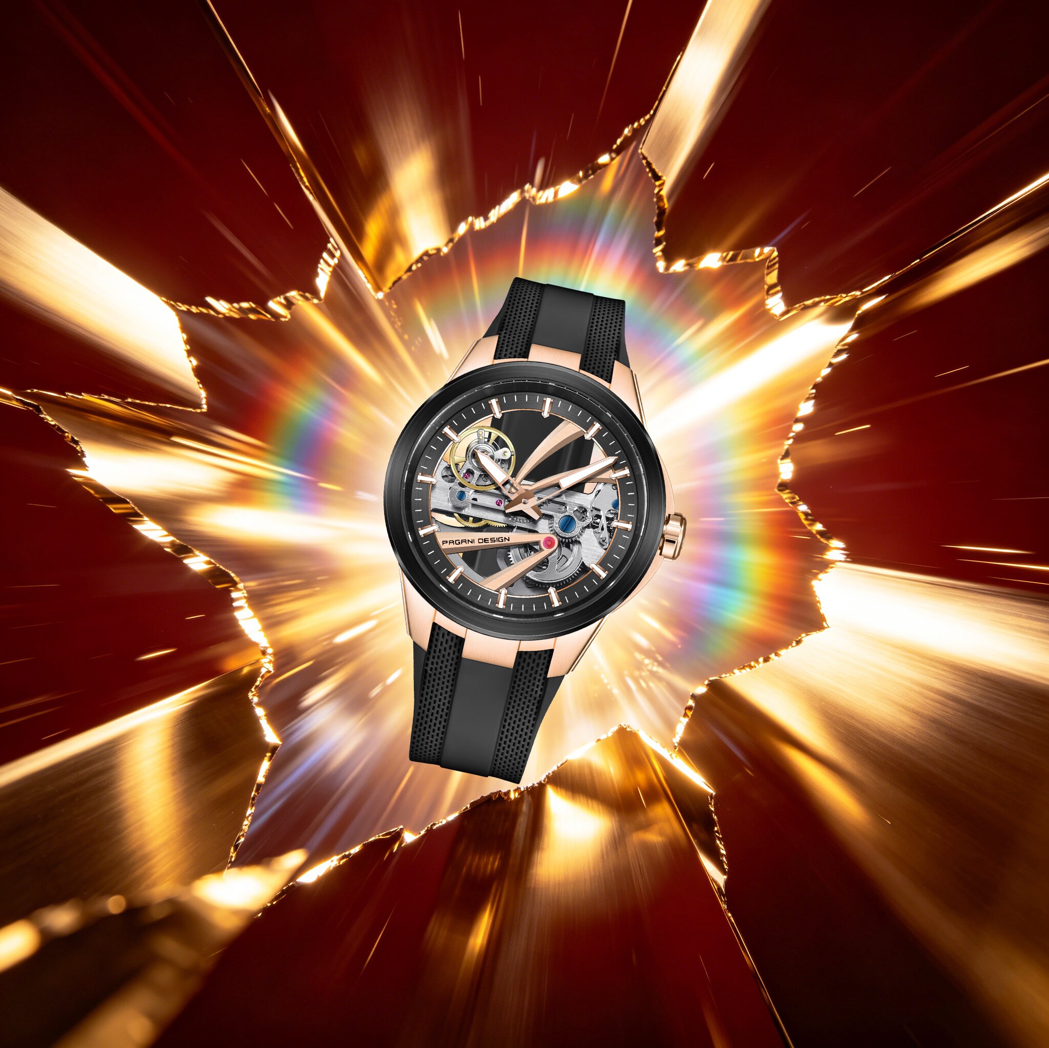 PAGANI DESIGN Extraordinary De - مراجعة Luxury Watch Gold And Black وسعره