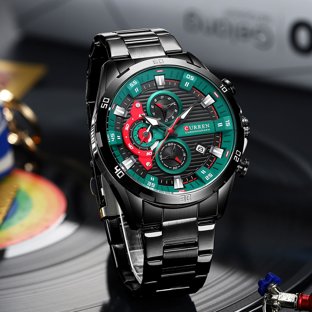 Watches For Men CURREN Man Wri - مراجعة Luxury Watch Name وسعره
