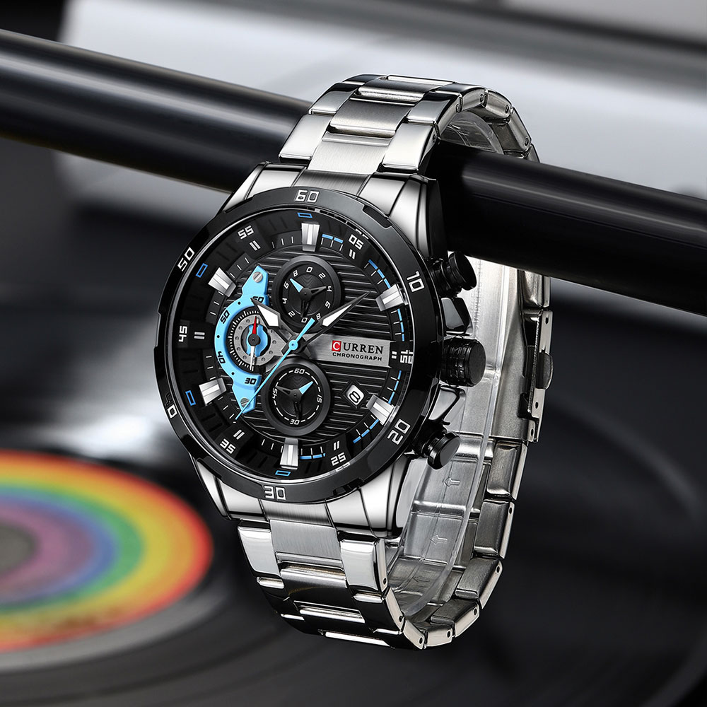 Watches For Men CURREN Man Wri - مراجعة Luxury Watch Name وسعره