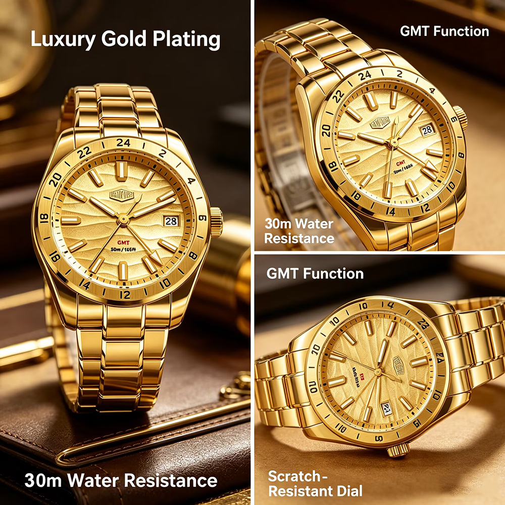 Quality Original GMT Men Clock - مراجعة Luxury Watch Investment وسعره