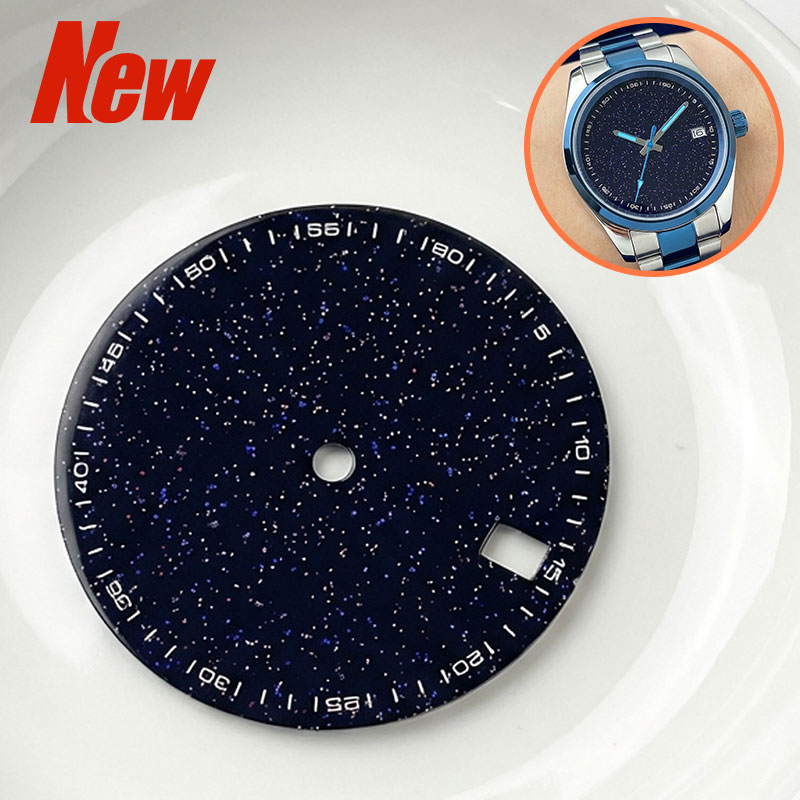 28.5mm Enamel Texture Blue Sta - مراجعة Cloisonne Enamel Dial وسعره