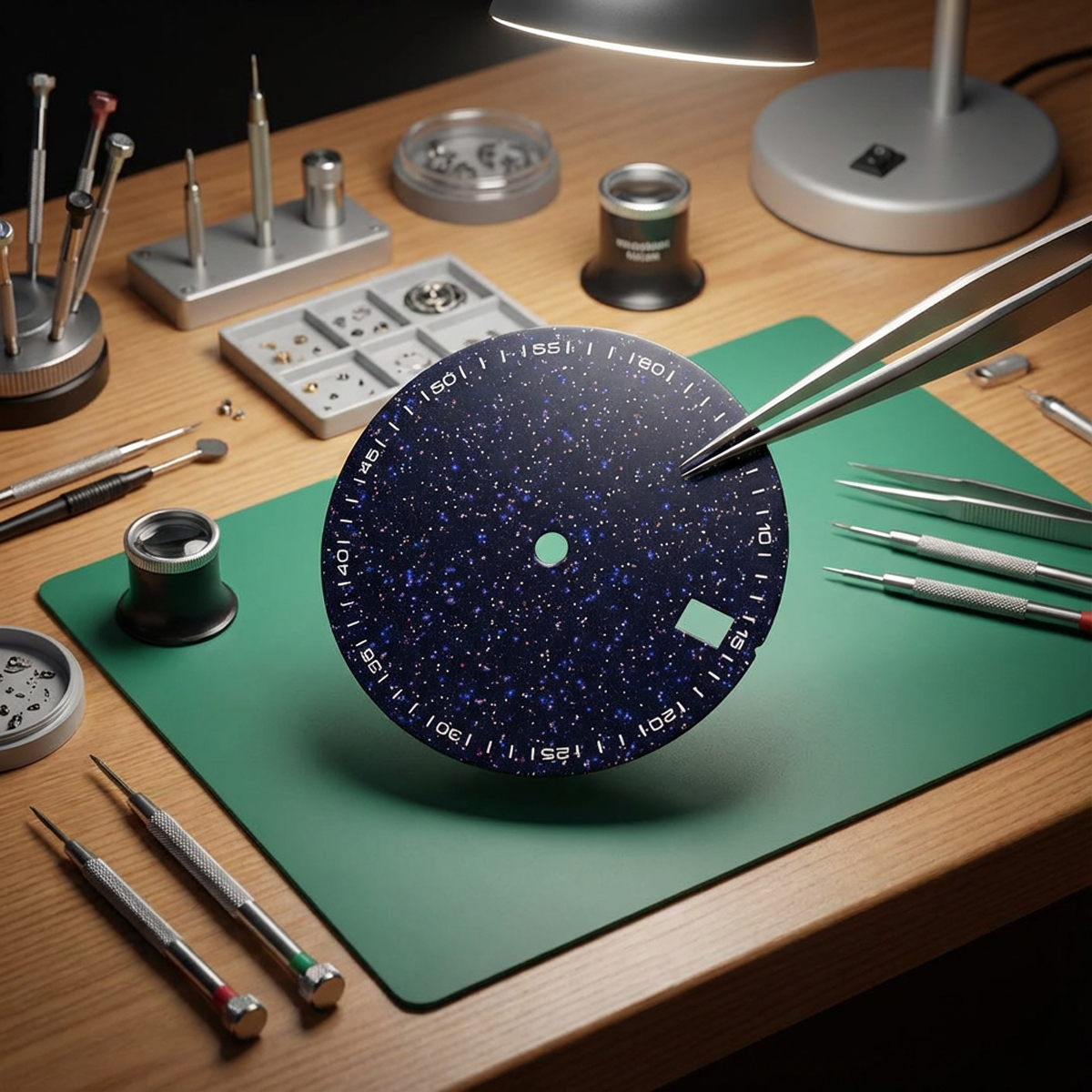 28.5mm Enamel Texture Blue Sta - مراجعة Cloisonne Enamel Dial وسعره