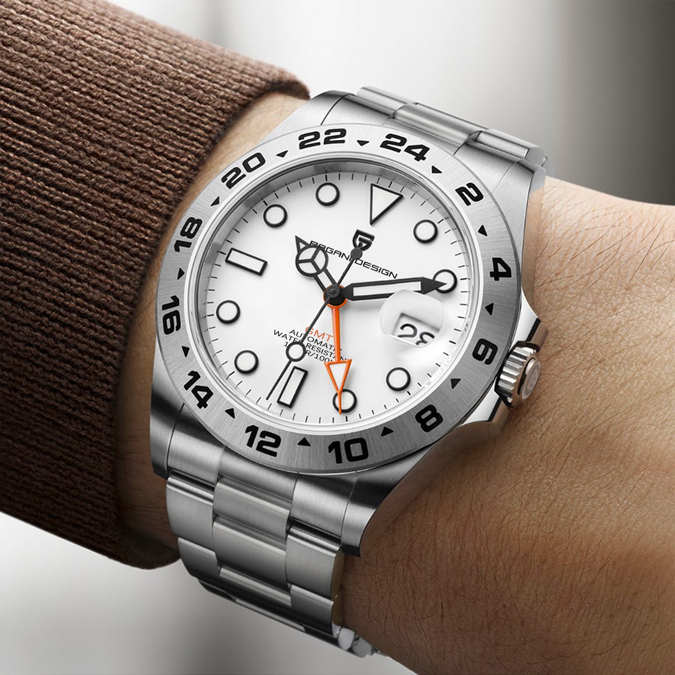 PD1762 PAGANI DESIGN Men's Aut - مراجعة Gmt Dual Timezone Watch وسعره