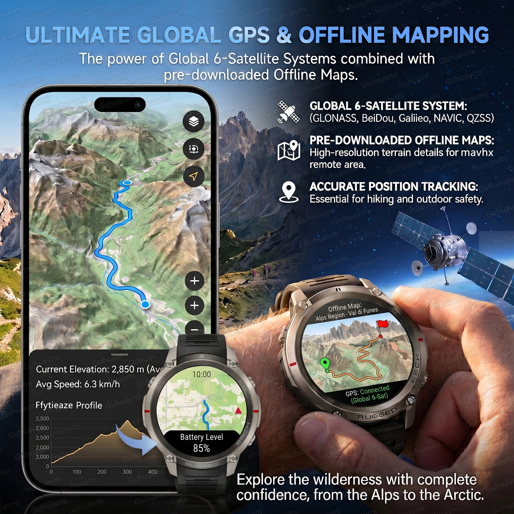 2026 New TANK Ultra GPS Smart  - مراجعة Gmt Dual Timezone Watch وسعره