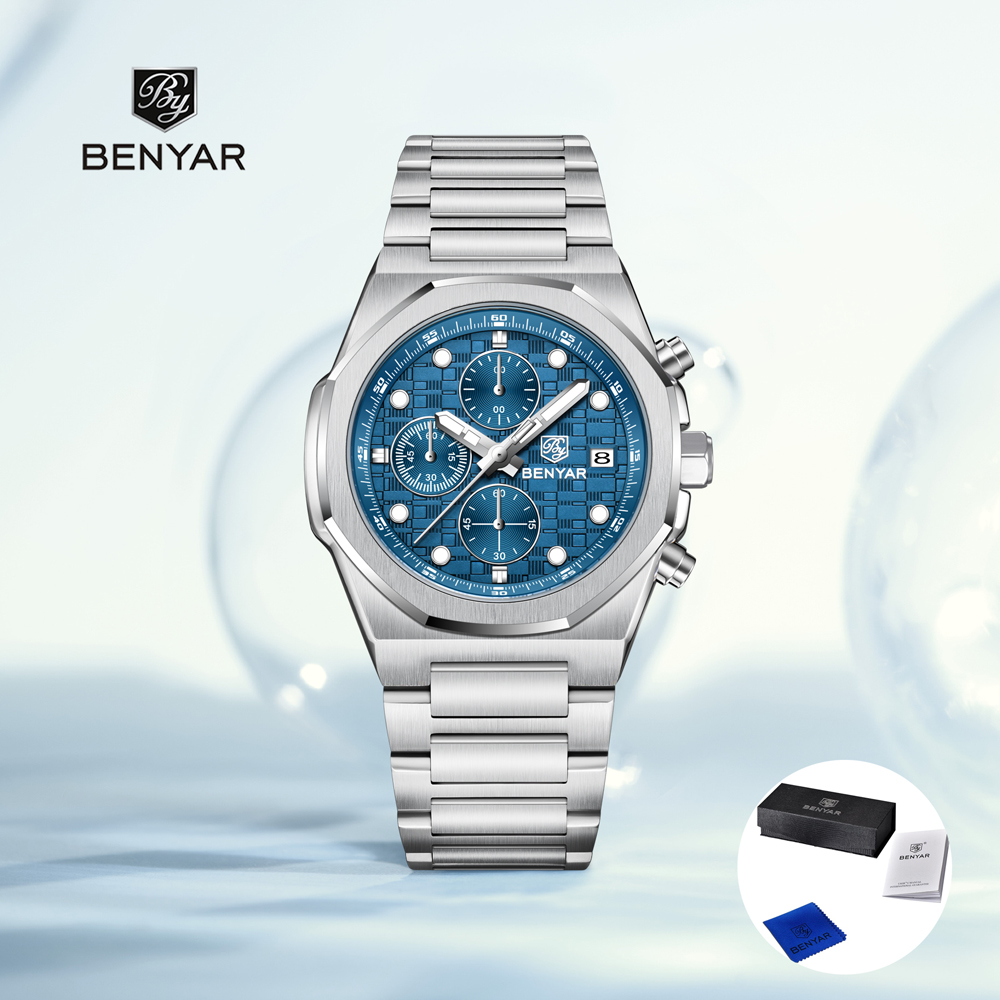 2025 New BENYAR Men's Watches  - مراجعة Luxury Watch Box وسعره