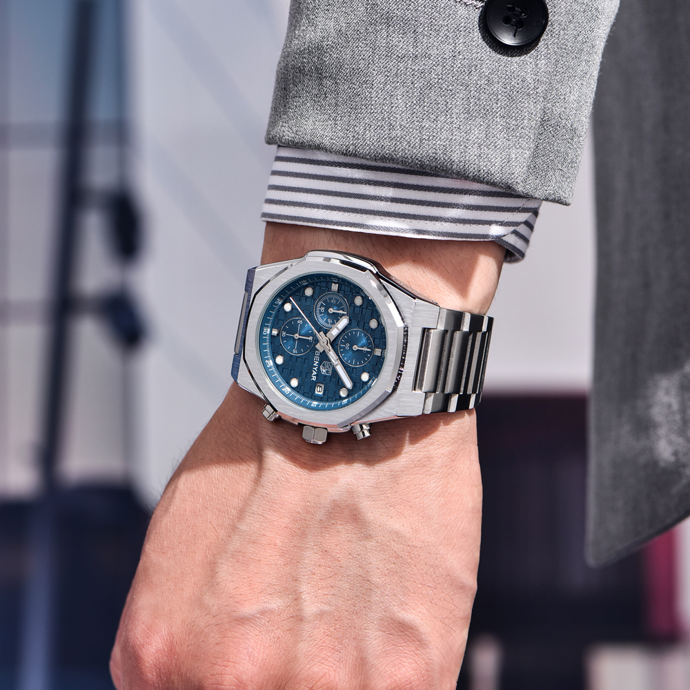 2025 New BENYAR Men's Watches  - مراجعة Luxury Watch Box وسعره