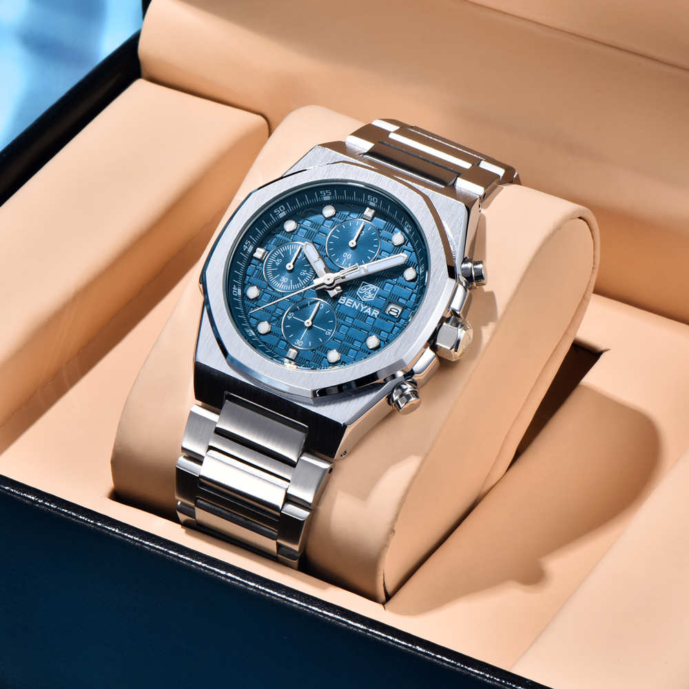 2025 New BENYAR Men's Watches  - مراجعة Luxury Watch Box وسعره