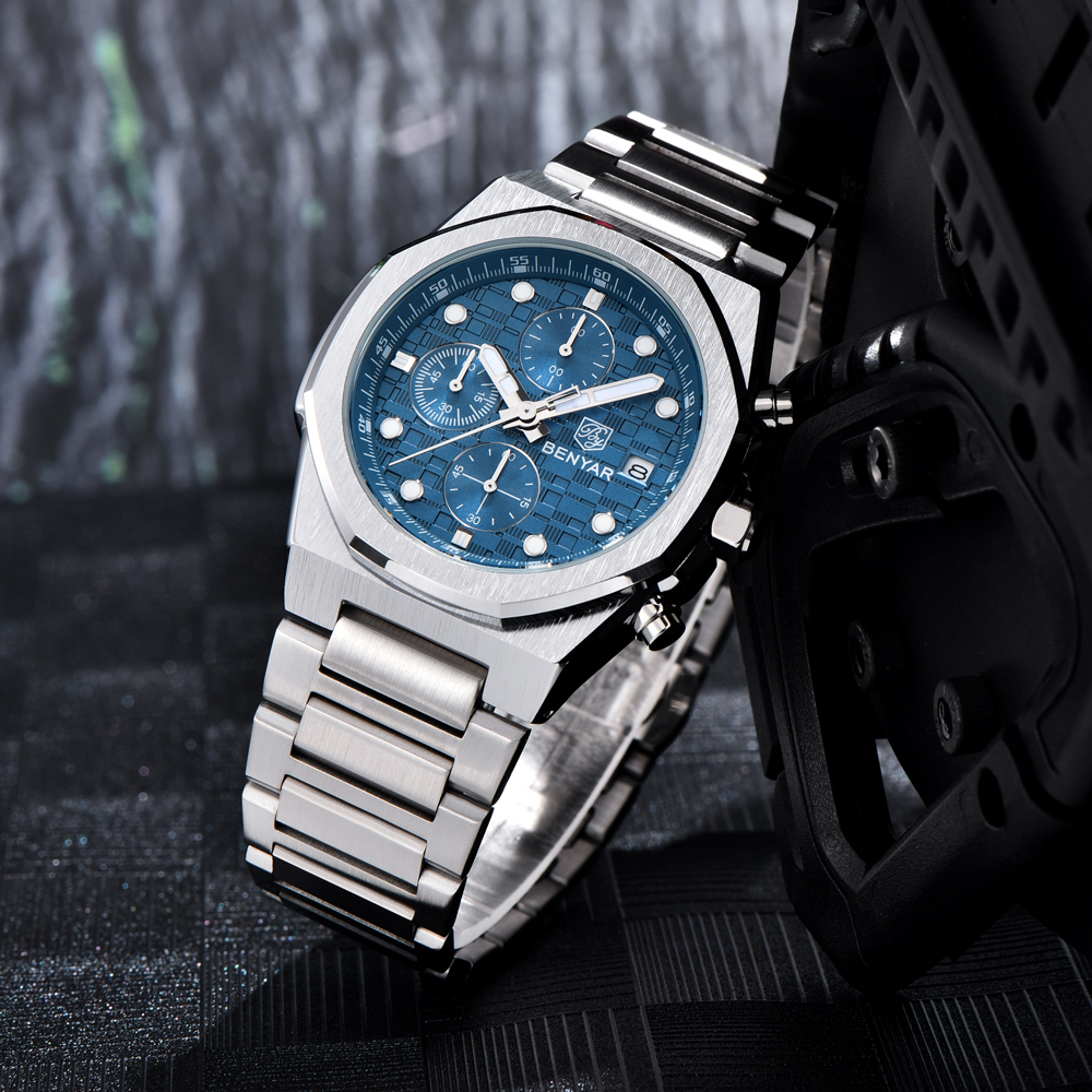 2025 New BENYAR Men's Watches  - مراجعة Luxury Watch Box وسعره