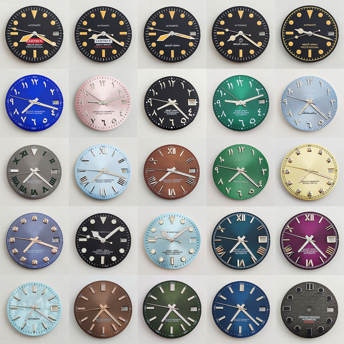 NH35 Dial watch dial 28.5mm sq - مراجعة Luxury Watch Face وسعره