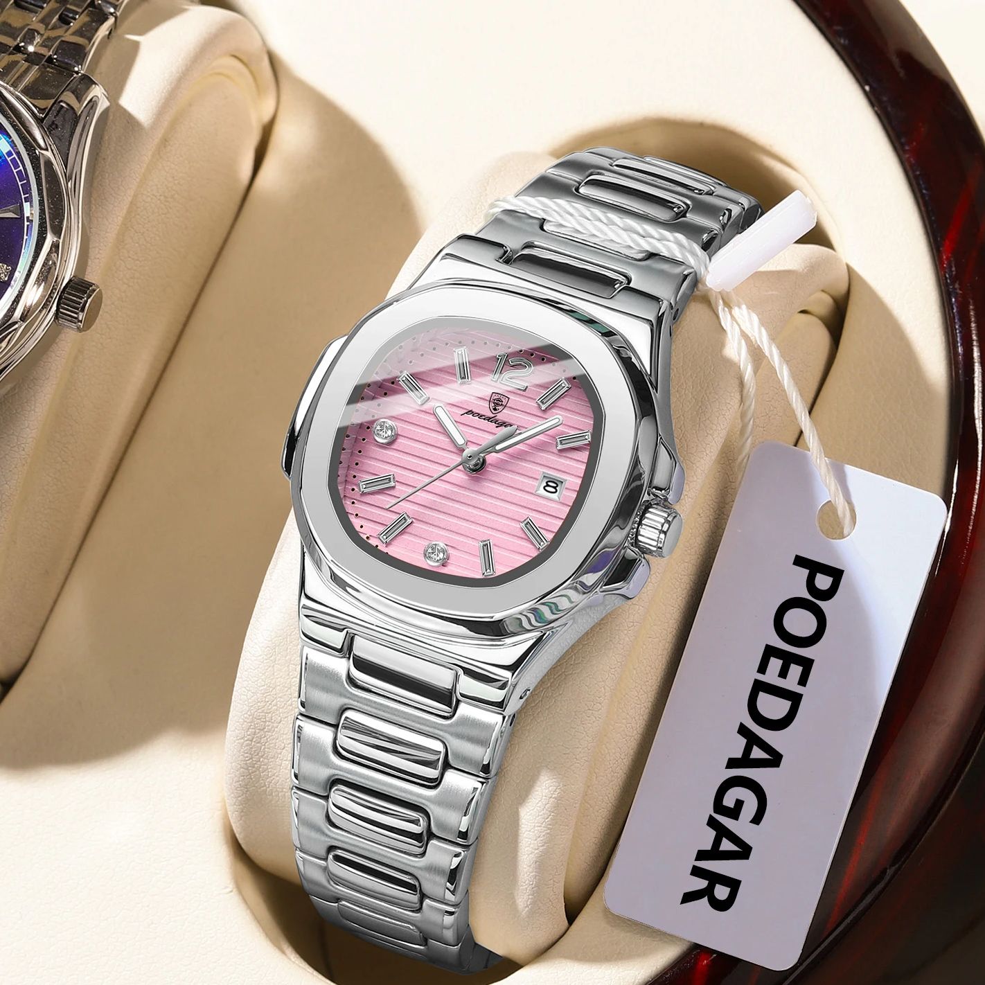 POEDAGAR Square Fashion Woman  - مراجعة Luxury Watch Square وسعره