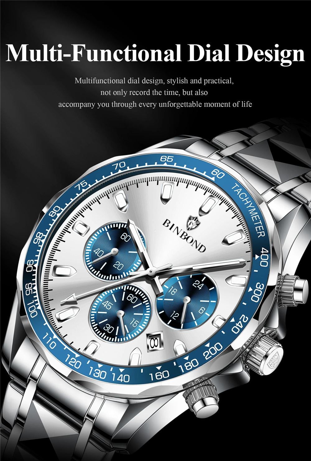 Sports New Men Chornograph Wat - مراجعة Luxury Watch Name وسعره