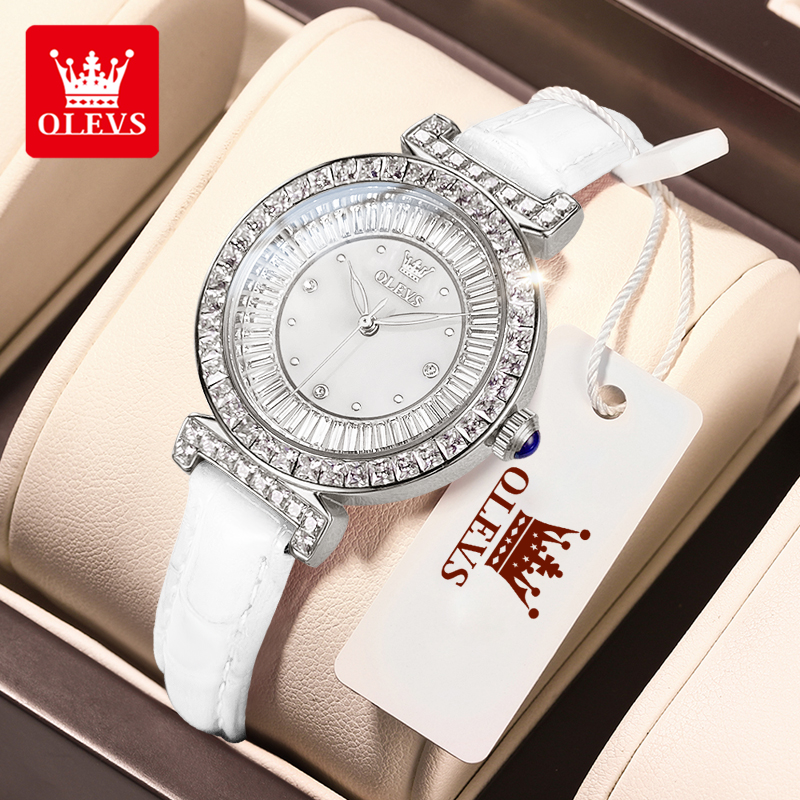 OLEVS 9983 Women's Watches Lig - مراجعة Luxury Watch With Leather Strap وسعره