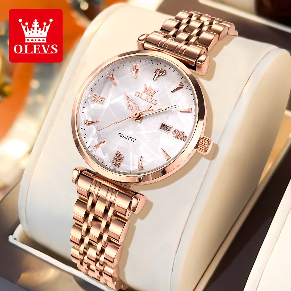 OLEVS brand beautiful women's  - مراجعة Luxury Watch وسعره