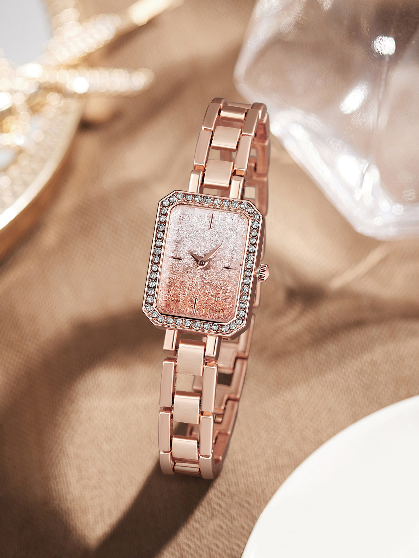 2 pieces women's watches myste - مراجعة Luxury Watch Square وسعره