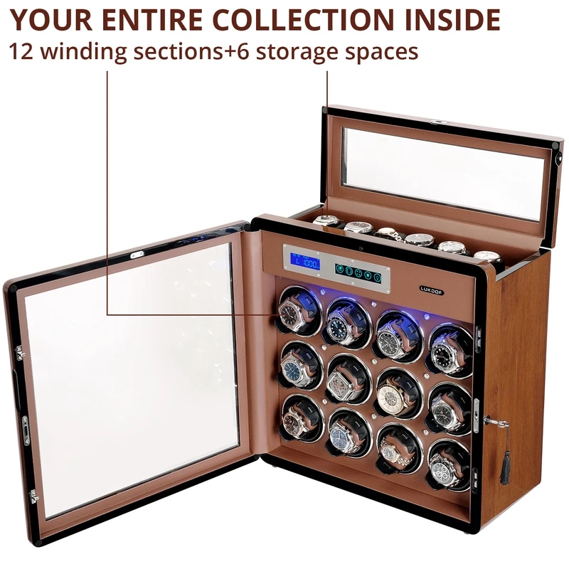 Watch Winder Safe Box Cabinet  - مراجعة Luxury Watch Box وسعره
