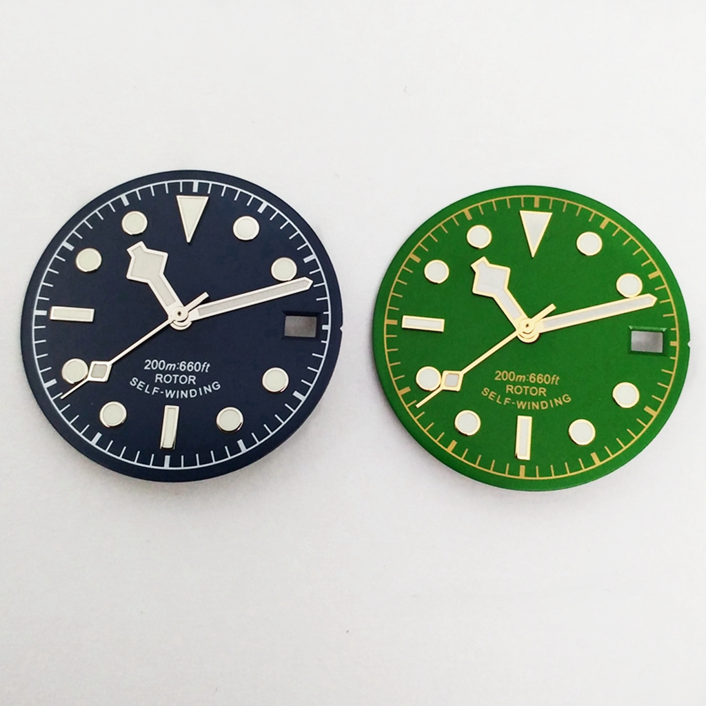 28.5mm Green Luminous Watch Di - مراجعة Luxury Watch Face وسعره