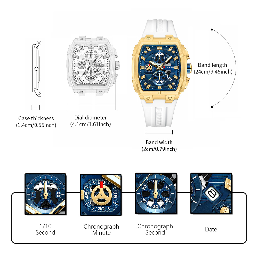 CURREN Luxury Vintage Watch fo - مراجعة Luxury Watch For Men وسعره