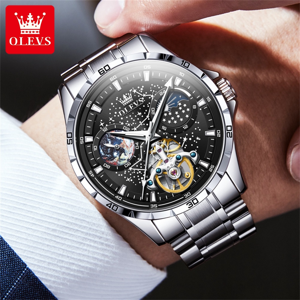 OLEVS 6689 Luxury Brand Moon P - مراجعة Luxury Watch Investment وسعره