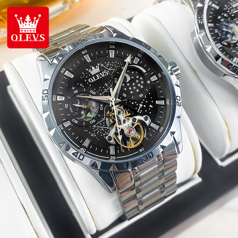 OLEVS 6689 Luxury Brand Moon P - مراجعة Luxury Watch Investment وسعره