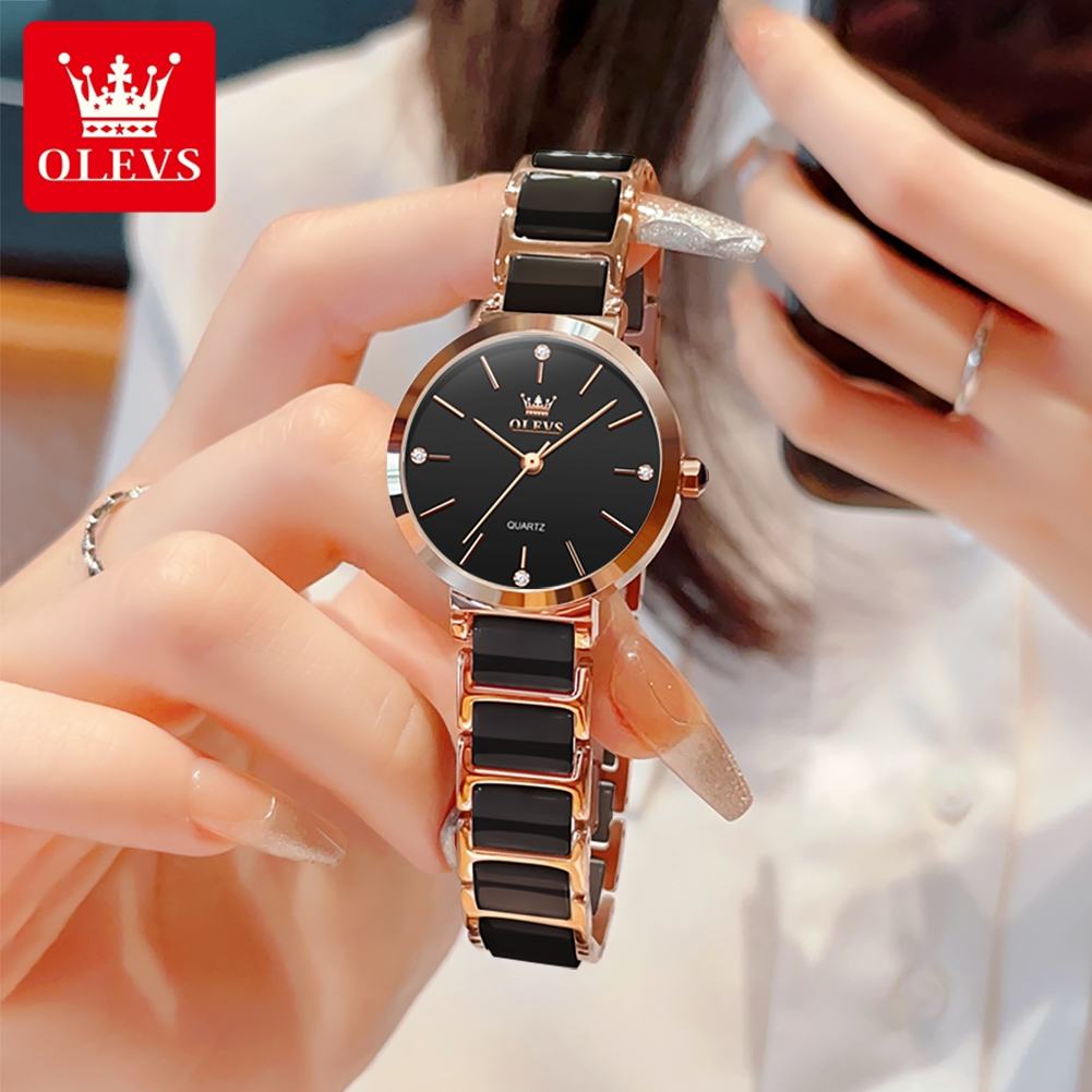 OLEVS Women Watch 5877 Luxury  - مراجعة Luxury Watch Box وسعره