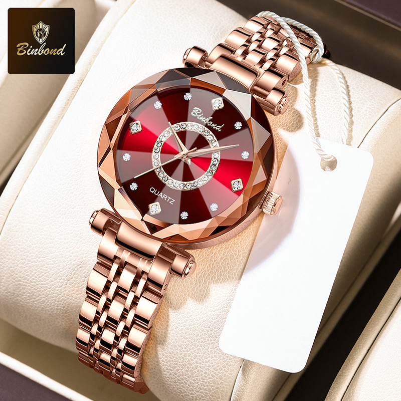 BINBOND Fashion Women's Quartz - مراجعة Luxury Watch Face وسعره