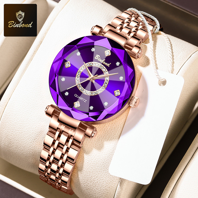 BINBOND Fashion Women's Quartz - مراجعة Luxury Watch Face وسعره