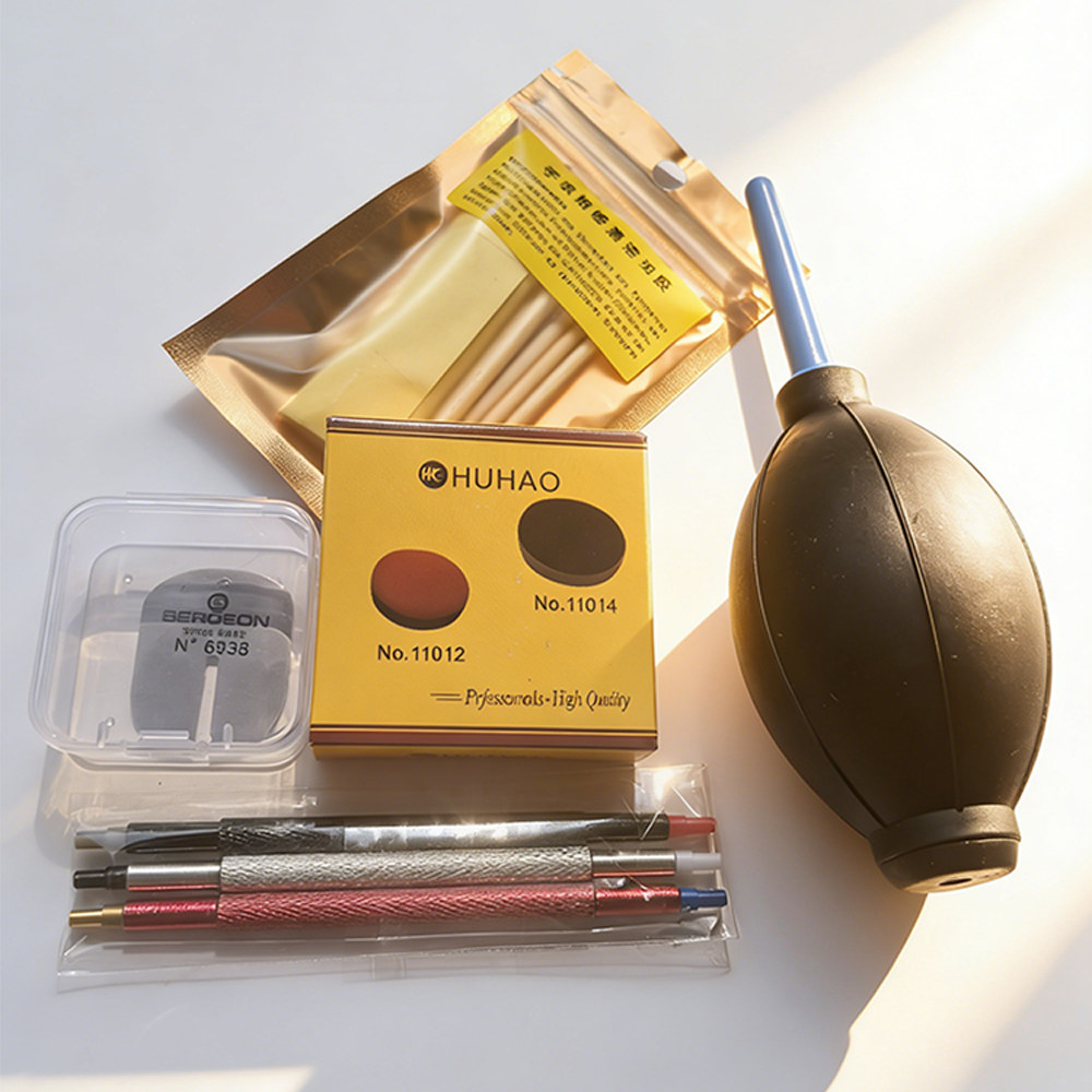 1/7pcs Watch Repair Kits Rubbe - مراجعة Luxury Watch Cleaning Kit وسعره