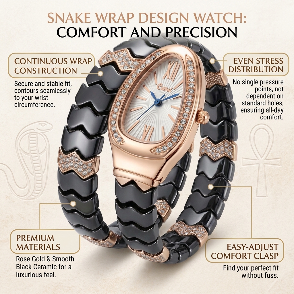 4pc Ladies Black and Rose Gold - مراجعة Luxury Watch Gold And Black وسعره
