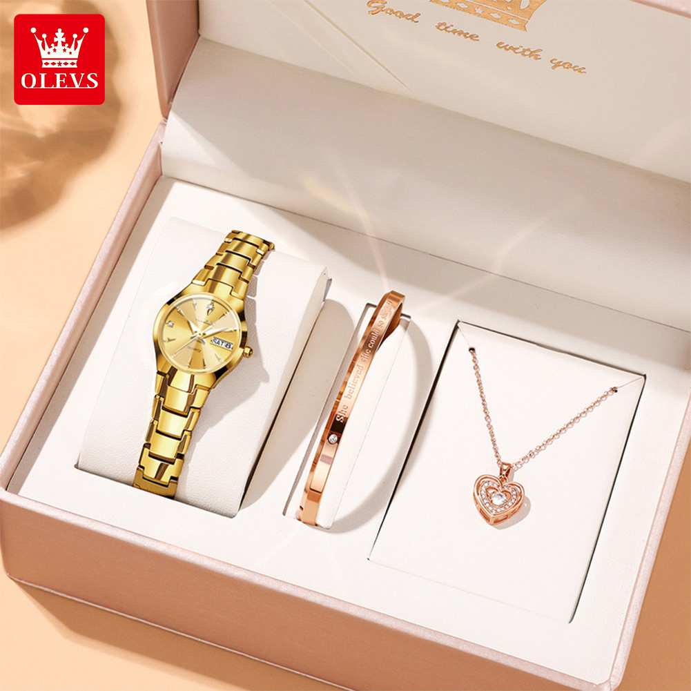 OLEVS Ladies Watch 8697 Luxury - مراجعة Luxury Women'S Watch وسعره