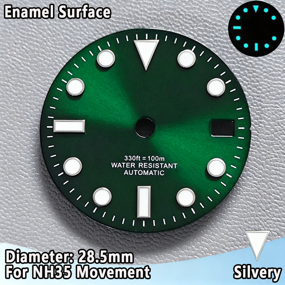 NH35 SUB Dial 28.5mm Enamel Su - مراجعة Cloisonne Enamel Dial وسعره