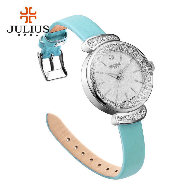 Rhinestones Women's Watch Japa - مراجعة Luxury Watch With Leather Strap وسعره