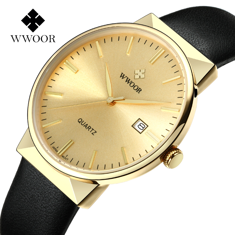 WWOOR Men's Watches Top Brand  - مراجعة Luxury Watch Gold And Black وسعره