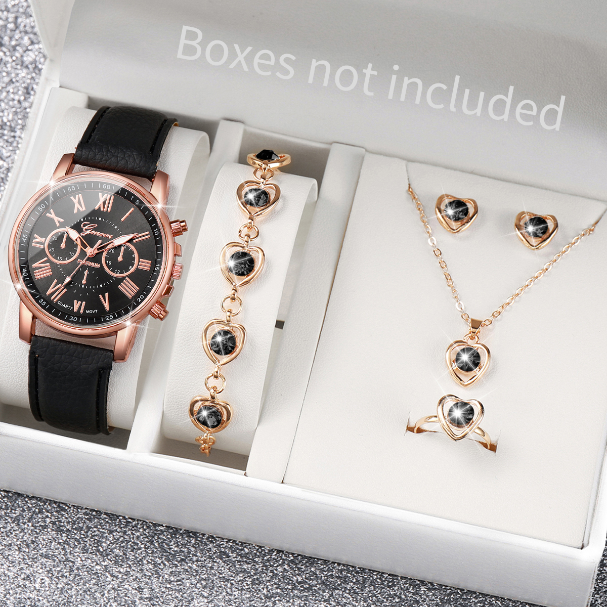 5/6PCS Luxury Women Watches Je - مراجعة Luxury Watch With Leather Strap وسعره