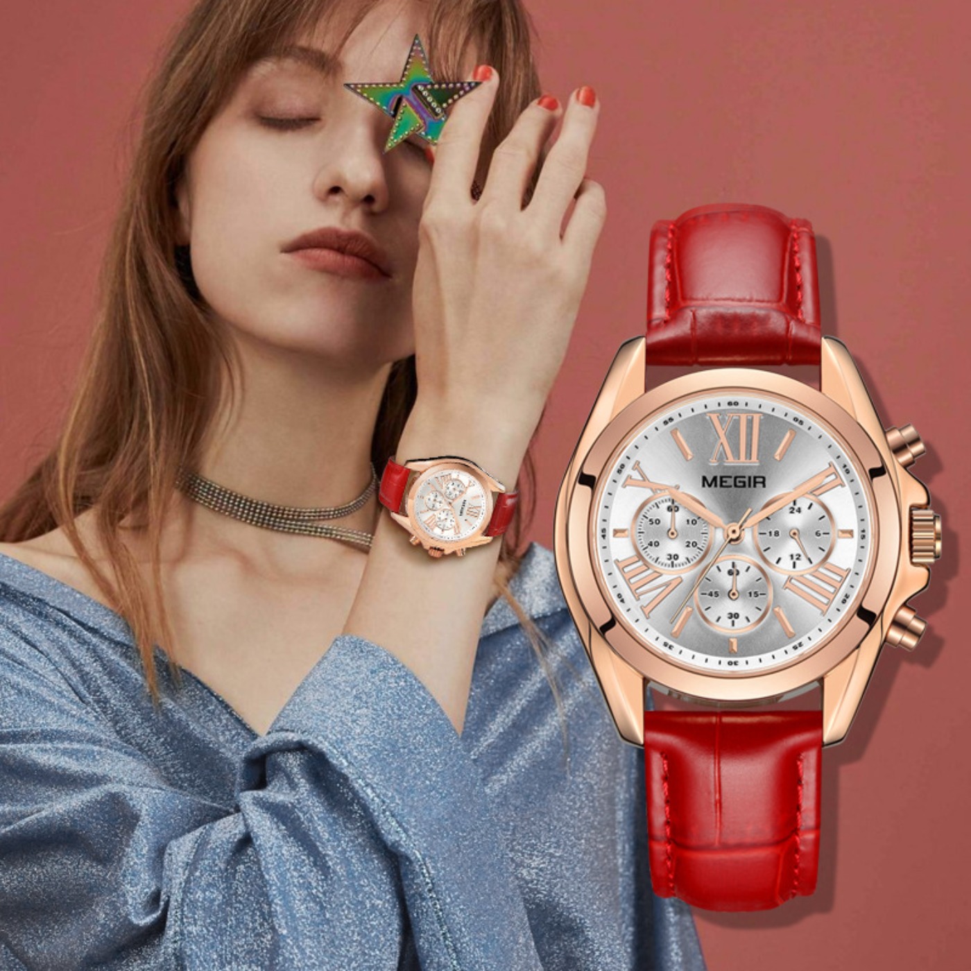 MEGIR New Luxury Leather Watch - مراجعة Luxury Watch وسعره