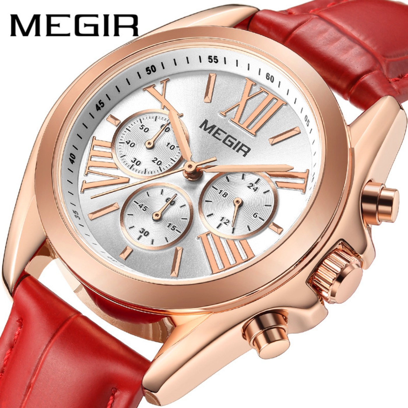 MEGIR New Luxury Leather Watch - مراجعة Luxury Watch وسعره
