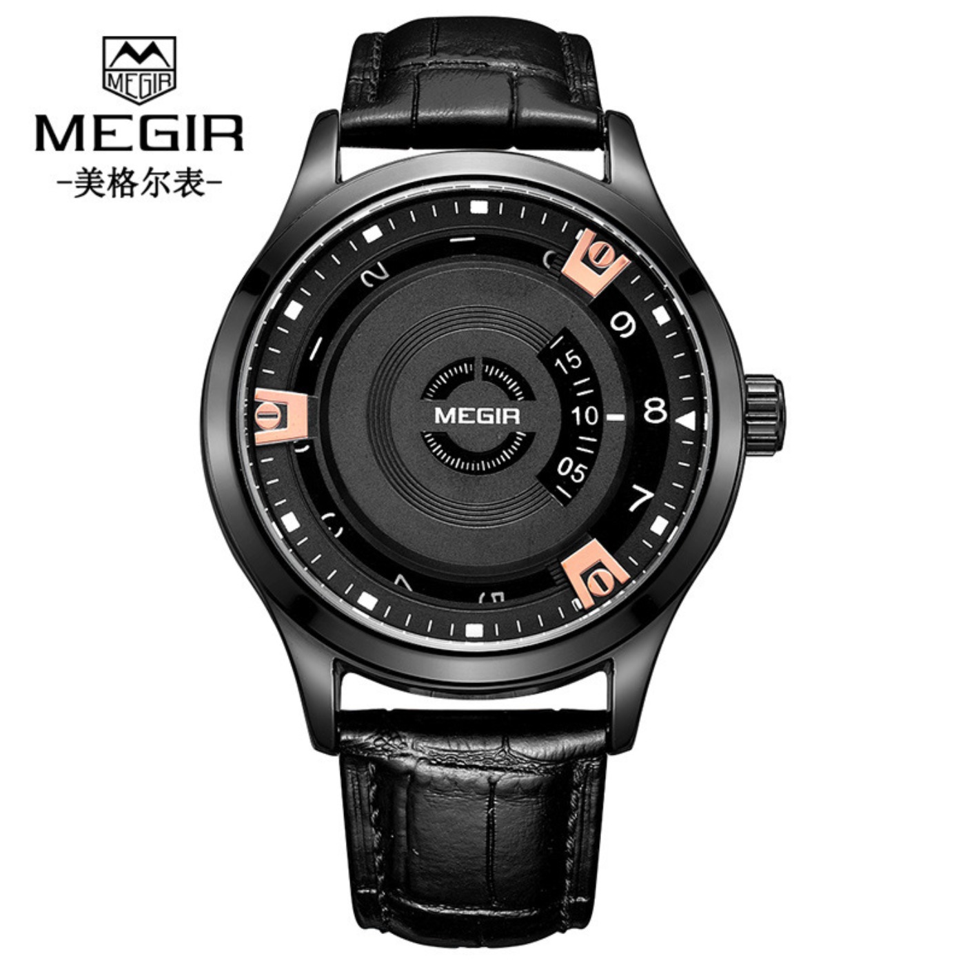 MEGIR Men Watches Luxury Leath - مراجعة Luxury Watch With Leather Strap وسعره