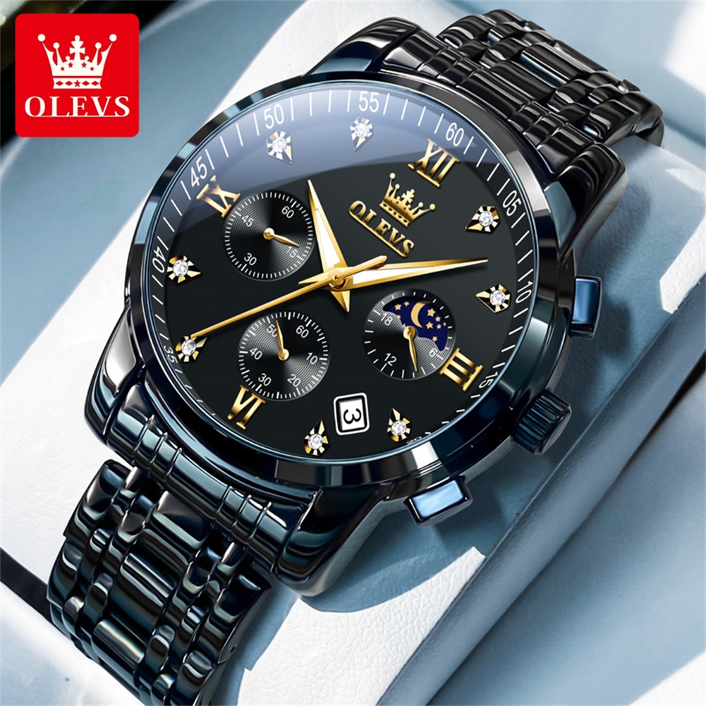 OLEVS Popular men's watches st - مراجعة Luxury Watch For Men وسعره