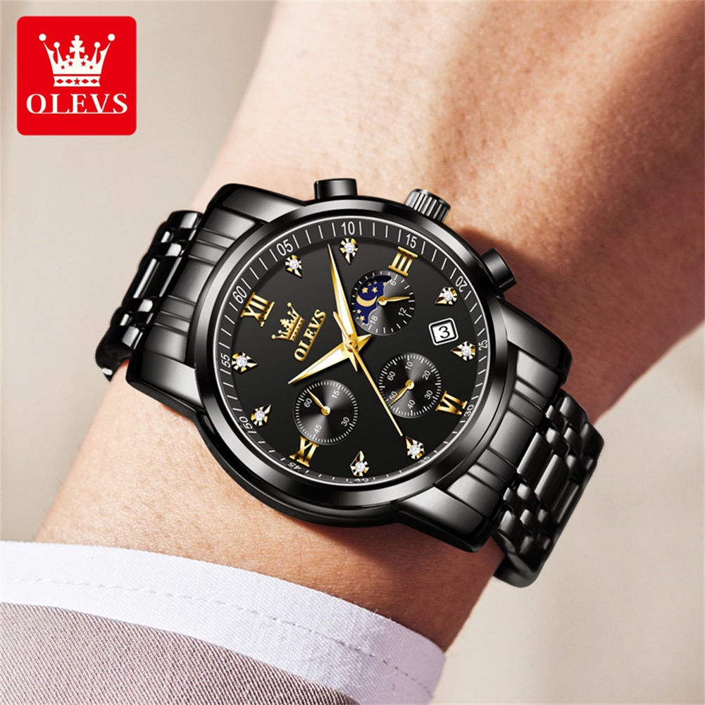 OLEVS Popular men's watches st - مراجعة Luxury Watch For Men وسعره