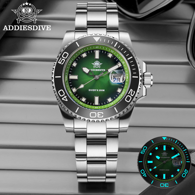 ADDIESDIVE New Men's Dive Watc - مراجعة Cloisonne Enamel Dial وسعره