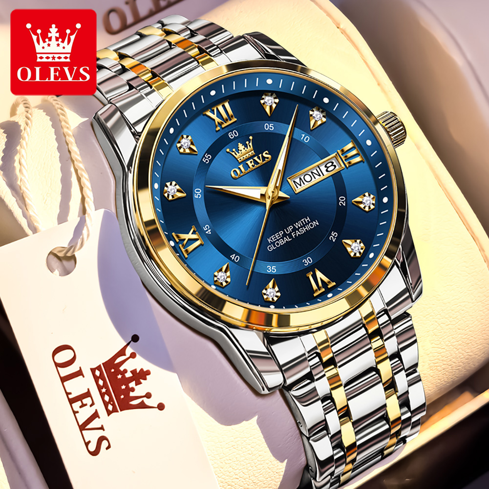 OLEVS Brand Fashion men's watc - مراجعة Luxury Watch For Men وسعره