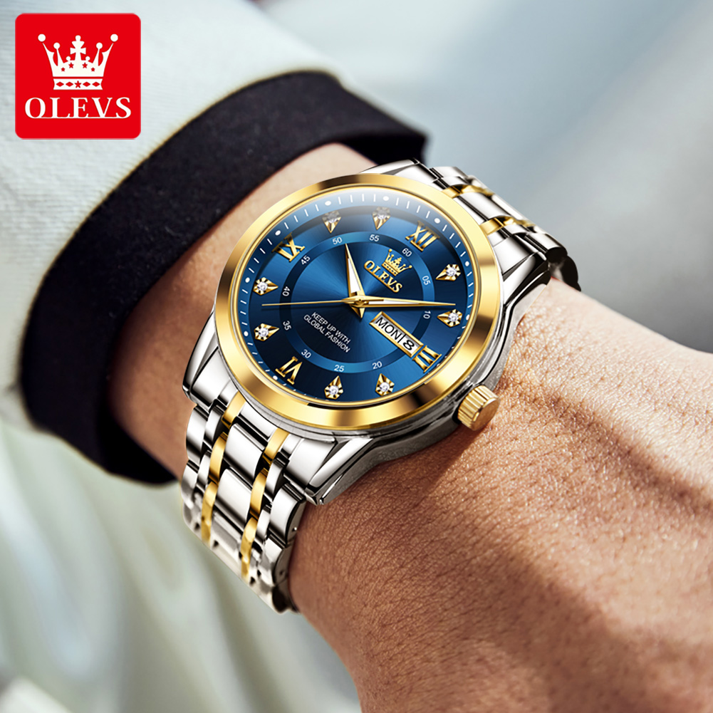OLEVS Brand Fashion men's watc - مراجعة Luxury Watch For Men وسعره