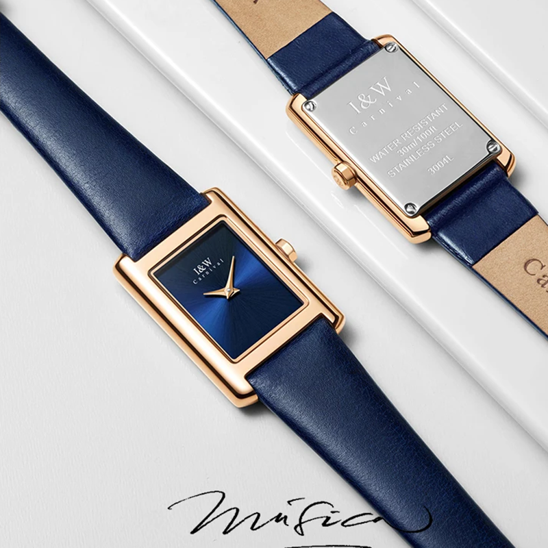 I&W Carnival Ultra thin Quartz - مراجعة Luxury Watch With Leather Strap وسعره